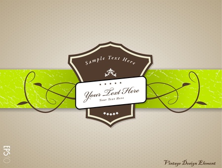 Vintage vector illustration with place for your text. のイラスト素材