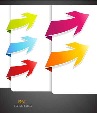 Set of colorful arrows.のイラスト素材