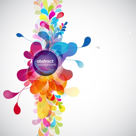 abstract colored background with circles. のイラスト素材