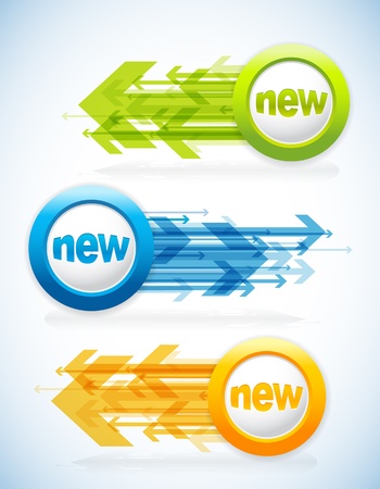 Set of colorful labels. のイラスト素材