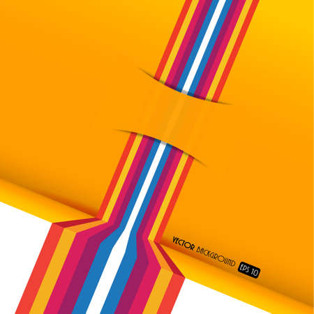 Abstract colored stripes with place for own text.のイラスト素材