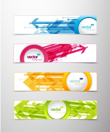 Set of colorful banners. のイラスト素材