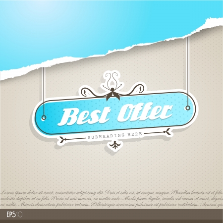 Vintage vector background with place for your text. のイラスト素材