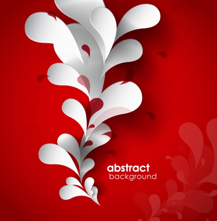 Abstract background with paper flower.のイラスト素材