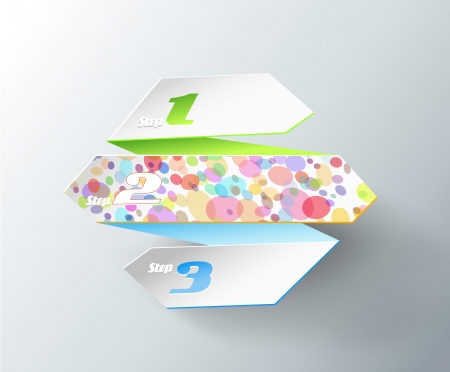 Origami paper with place for your own text  のイラスト素材