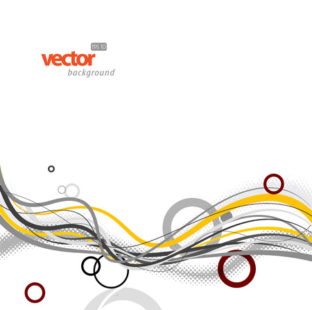 Abstract background with circles and lines. のイラスト素材