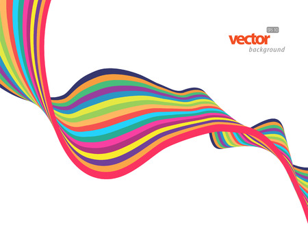 Colorful lines with place for text.のイラスト素材