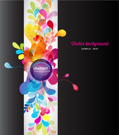 abstract colored background with circles.のイラスト素材