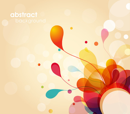 abstract colored background with circles.のイラスト素材