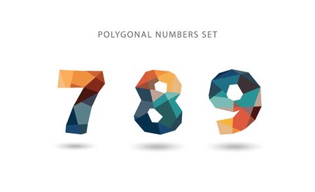 Polygonal numbers set.のイラスト素材