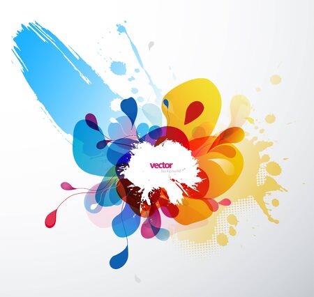 Abstract splash illustration wallpaper.のイラスト素材