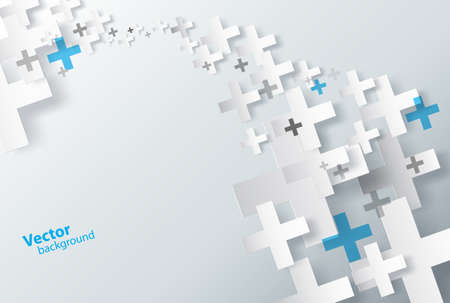 Abstract background created with plus sign.のイラスト素材