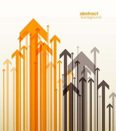 Abstract background with colorful arrows.のイラスト素材