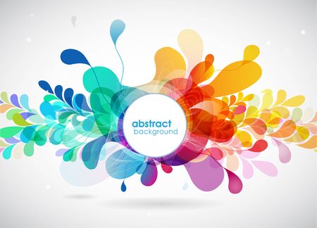 abstract colored background with circles.のイラスト素材