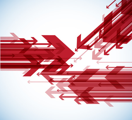 Abstract background with colorful arrows.のイラスト素材