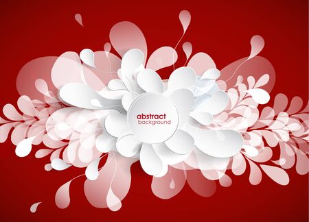 Abstract colored background with different shapes.のイラスト素材