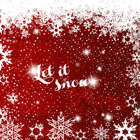 Abstract background with snowflakes. Vector artのイラスト素材