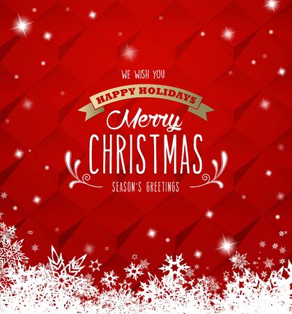 Merry Christmas greeting card.のイラスト素材
