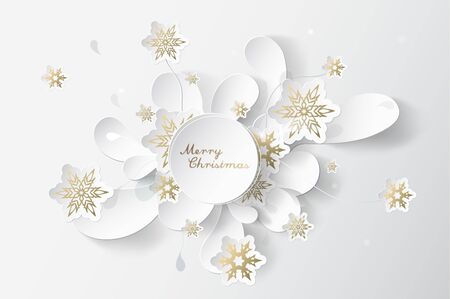 Merry Christmas greeting card.のイラスト素材