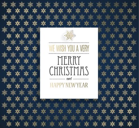 Merry Christmas and Happy New Year greeting card.のイラスト素材
