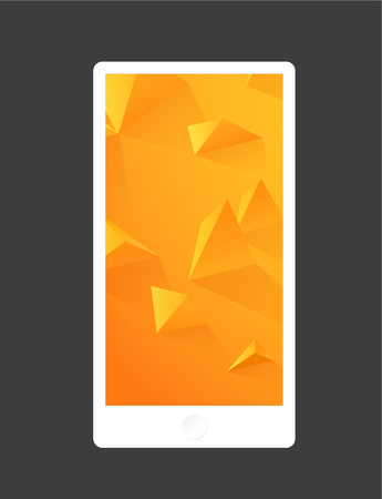 Abstract colored background with triangles. Mobile phone backgroundのイラスト素材