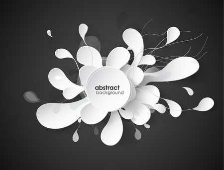 Abstract flower background with circles.のイラスト素材