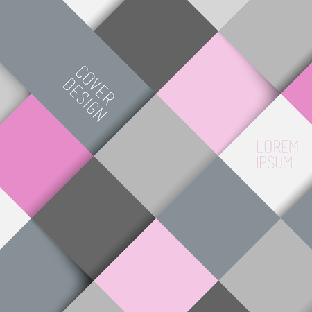 Cover design abstract vector termplate with colorful shapes.のイラスト素材