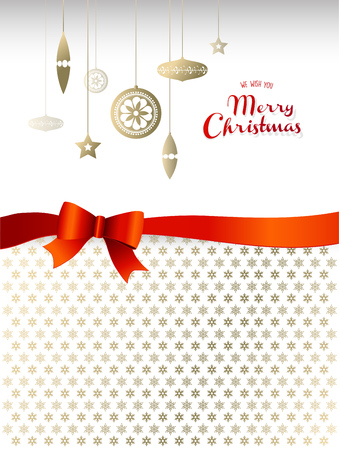 Merry Christmas with many snowflakes with light background.のイラスト素材