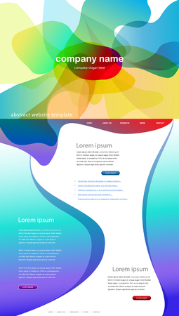 Colorful abstract website template background.のイラスト素材