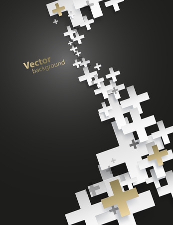 Abstract background created with plus signs.のイラスト素材