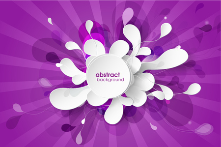 Abstract colored flower background with circles.のイラスト素材