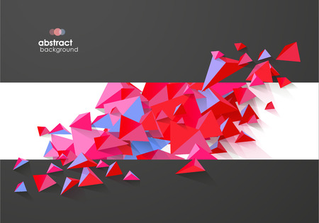 Book cover design template with abstract polygonal objects.のイラスト素材