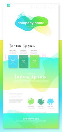 Colorful abstract website template background.のイラスト素材