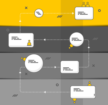 Business promotion ledder or project phase illustration template with each steps.のイラスト素材