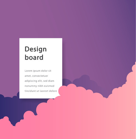Simple vector design illustration background with smoke.のイラスト素材