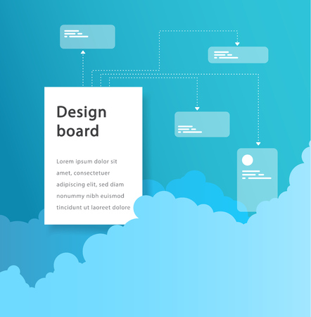 Simple vector design illustration background with smoke.のイラスト素材