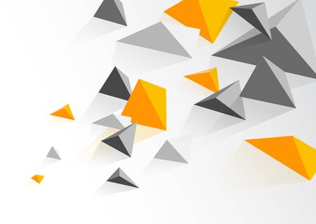 Document design template with abstract polygonal objects.のイラスト素材