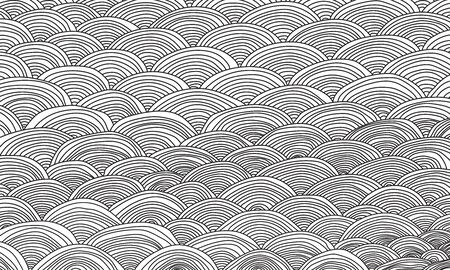 Abstract  of black wave pattern.のイラスト素材