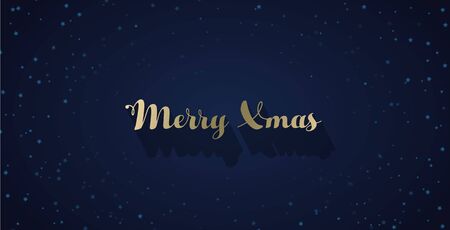 Christmas vector background with stars on sky.のイラスト素材