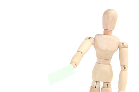 drawing doll and stickyの写真素材