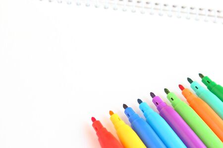 colored pensの写真素材