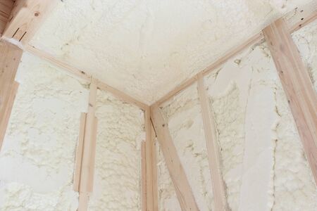 Wall of insulation insulationの写真素材