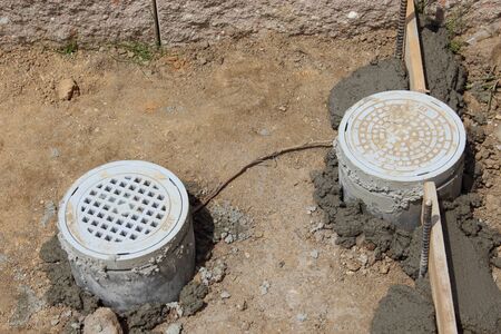 Inlet of sewerの写真素材