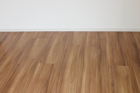Newly constructed flooring and wallの写真素材