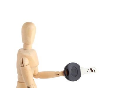 Drawing dolls and keysの写真素材