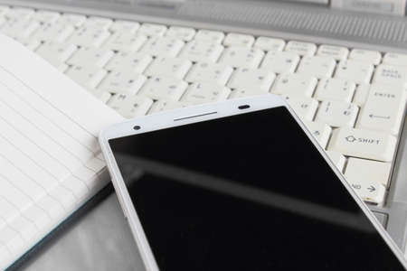 Smartphone and computerの写真素材