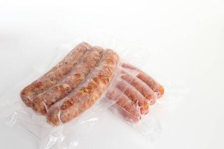 Sausage of frozen vacuum pack