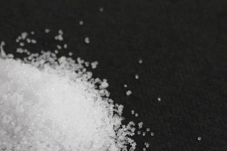 Salt with background blackの写真素材
