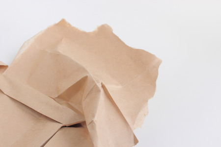 Broken brown paperの写真素材