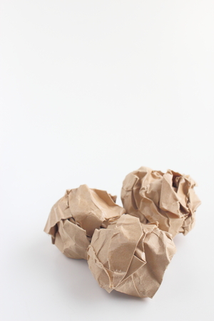 Rounded brown paperの写真素材